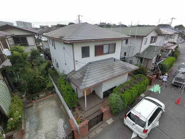 八千代市　before　外壁塗装　屋根塗装　付帯部塗装