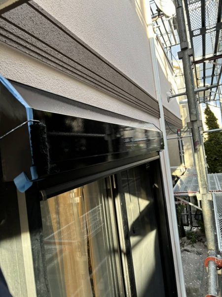 千葉市　付帯部塗装　鉄部　シャッター　錆止め　ファインパーフェクトトップ