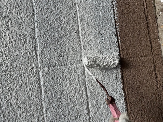千葉市　塀塗装　下塗り　アレスダイナミックフィラー