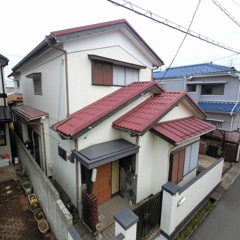 習志野市　before　外壁塗装　屋根塗装　付帯部塗装